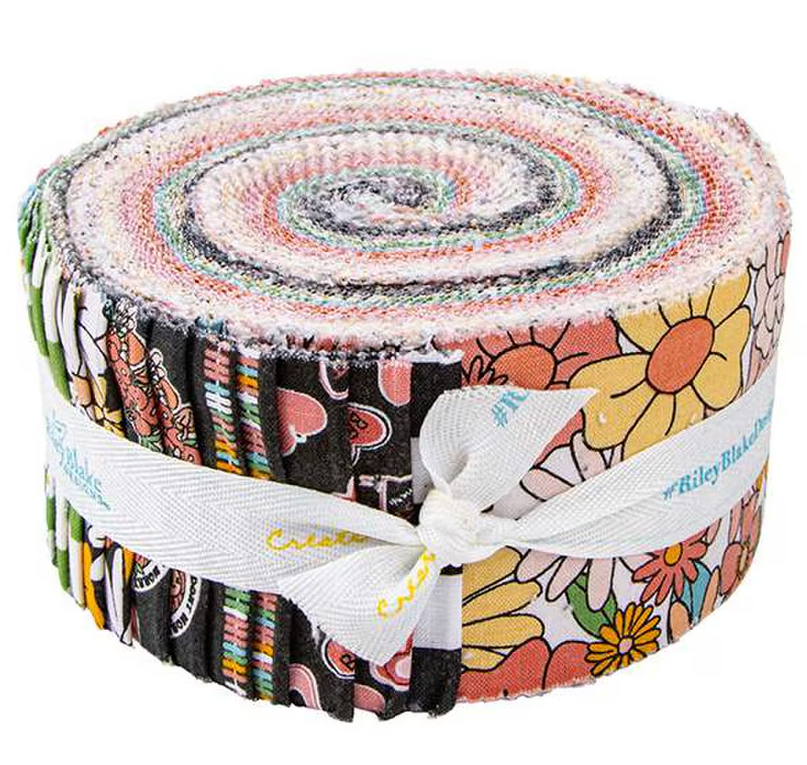Riley Blake Besties - 40 Strip Rolie Polie