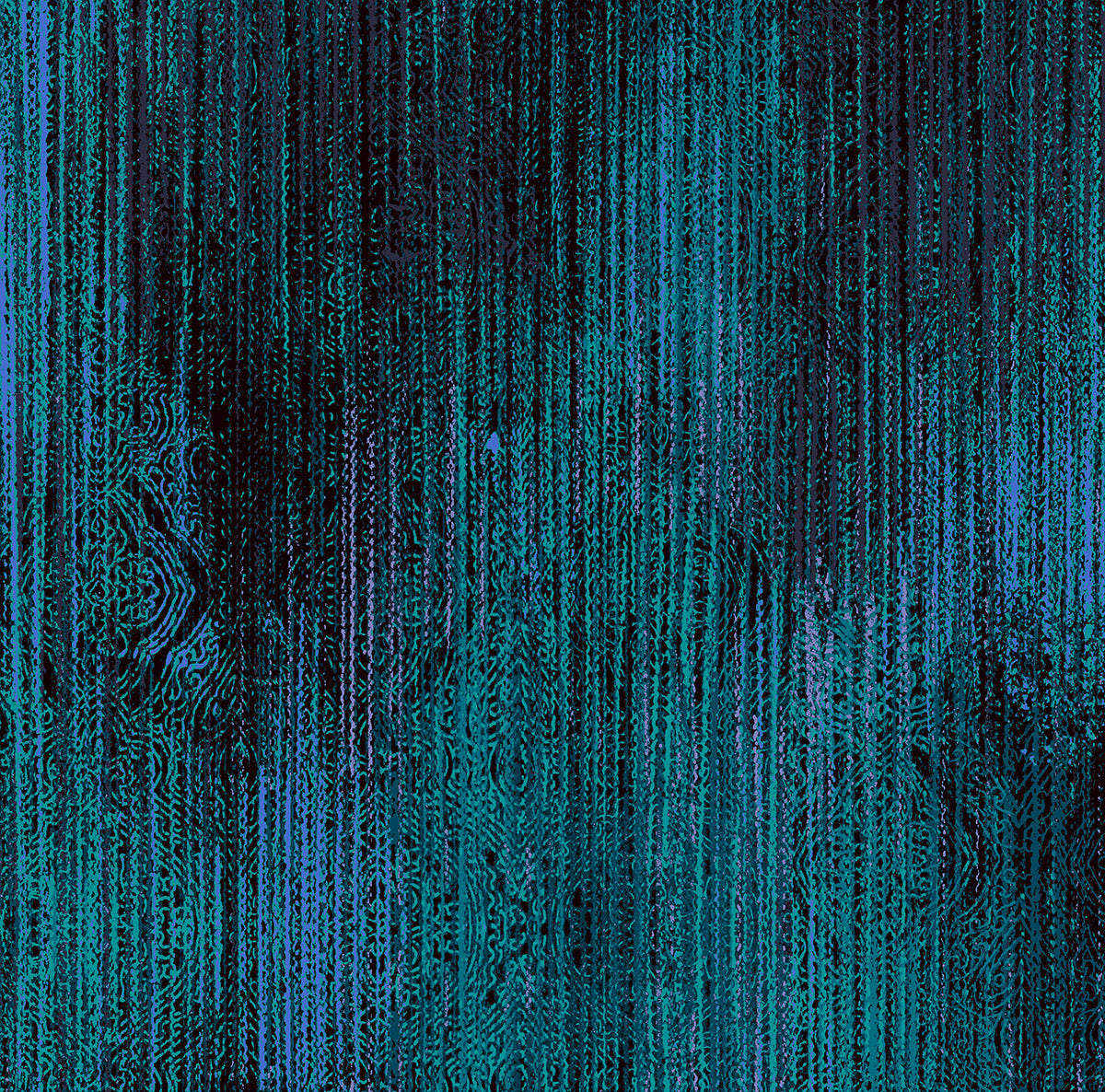 (3.5 yd) RJR Fabrics Midnight Garden 3419-2 Teal Linear