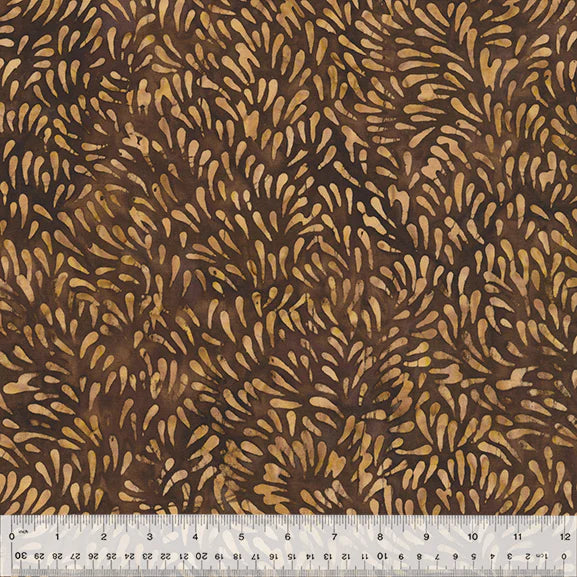 (2.5 yd) Anthology Batik Quiltessentials Spritz Brown 433Q-5