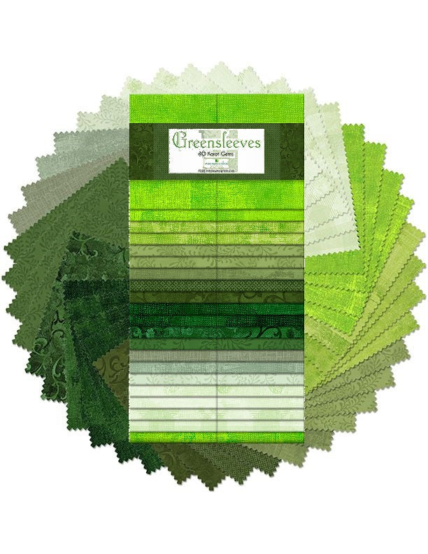 Wilmington Prints - 40 Karat Crystals - Greensleeves