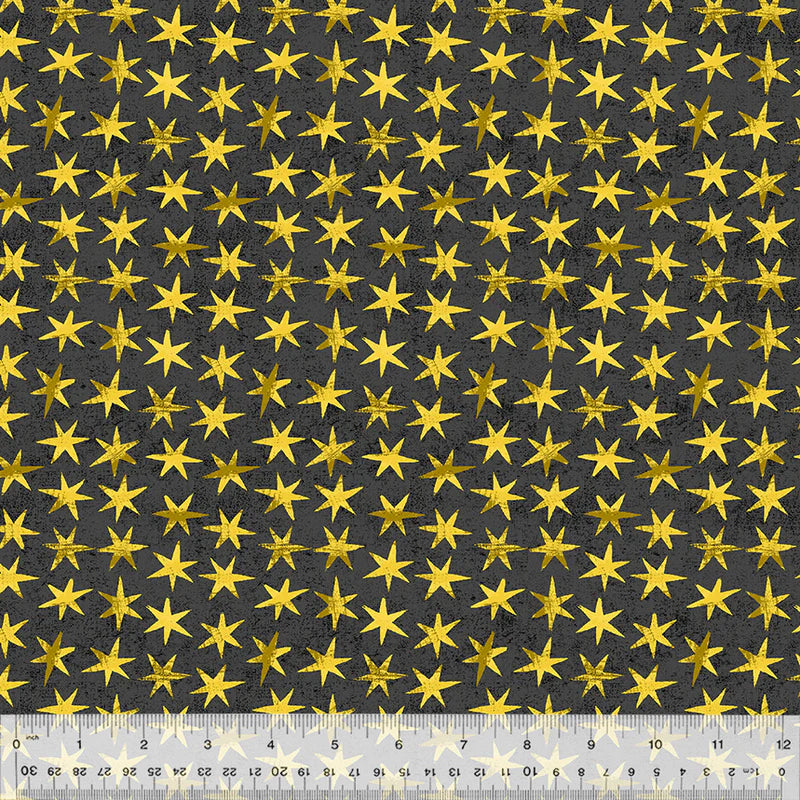 (4 yd) Windham Fabrics Swatch 53509-14 Jacks Charcoal