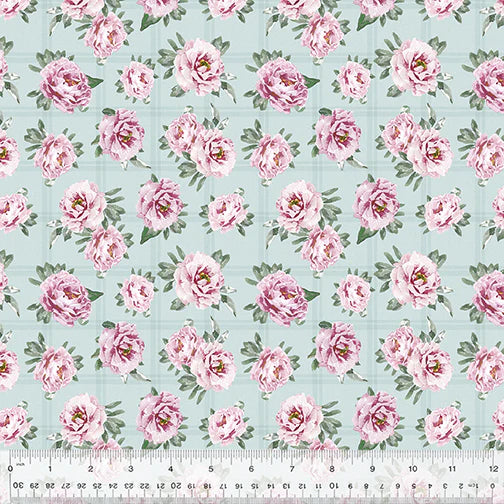 (3 yd) Windham Fabrics Juliette 53515-5 Pink Floral Picnic Bunches