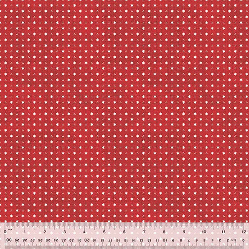 (2 yd) Windham Fabrics Beacon 53639-2 Six Points Red