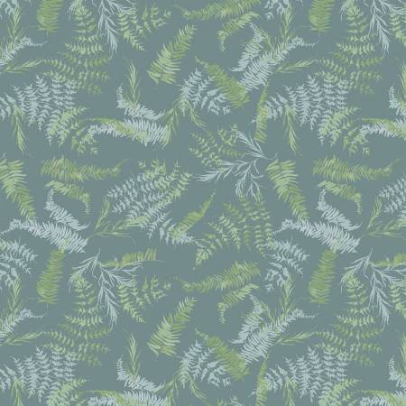 (1.5 yd) Windham Fabrics Perennial 53786D-9 Teal Fern