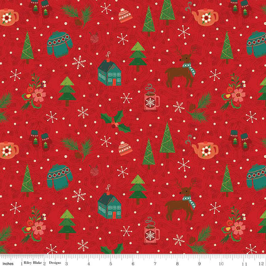 Riley Blake "In From The Cold" Half-yard Bundle - 10 Fabrics, 5 Total Yards