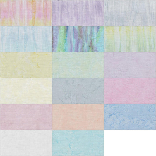 Charm Pack 5x5 Squares - Benartex Bali Batik Sweet Dreams - 40 5" Squares