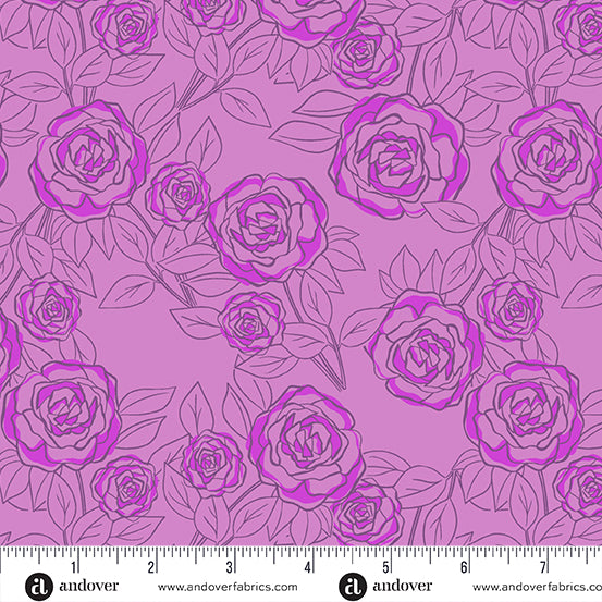 Andover "Color Me Pretty" Half-yard Bundle - 10 Fabrics, 5 Total Yards