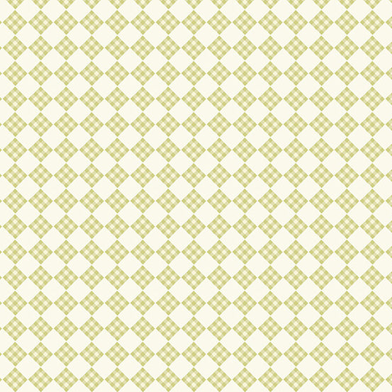 (4 yd) Andover/Makower UK Welcome Spring 409-V Green Plaid
