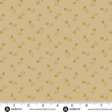 Andover/Makower UK "Toasted" By Jo Morton Half-yard Bundle - 10 Fabrics, 5 Total Yards