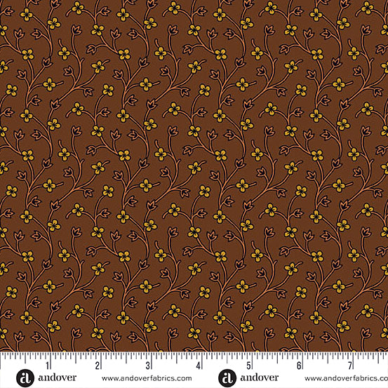 (4 yd) Andover/Makower UK Spice Market by Jo Morton A-6016-N