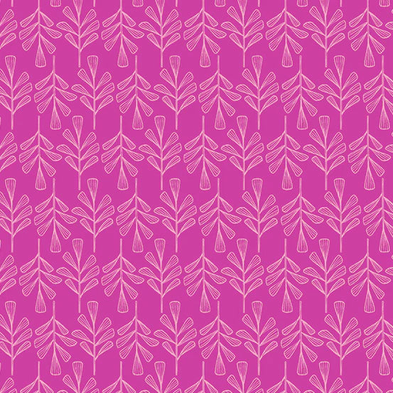 (2 yd) Andover/Makower UK Wandering 763-E Petrichor Magenta