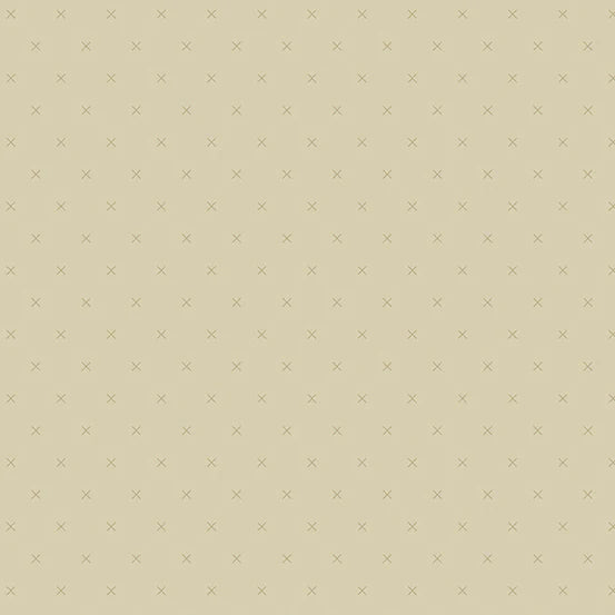 (1.5 yd) Andover/Makower UK All My Xs 807-N1 Tan