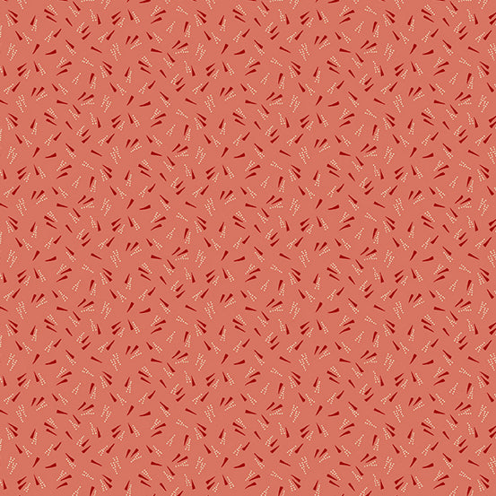 (3.5 yd) Andover/Makower UK Jewelbox 835-O Flower Petals Orange