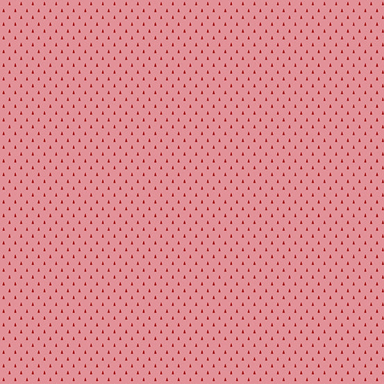 (4 yd) Andover/Makower UK Jewelbox 840-E Tiny Triangles Rose