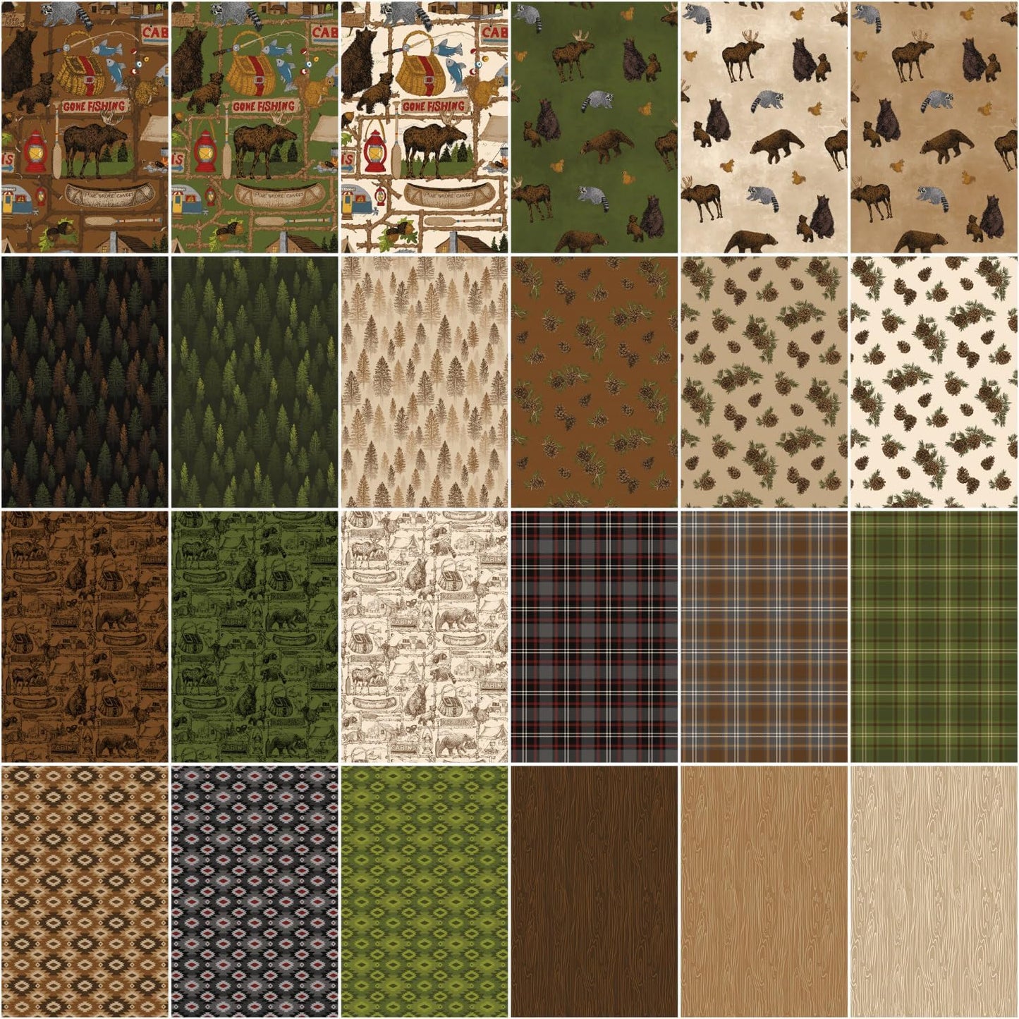 Riley Blake Pine Grove - 40 Strip Rolie Polie