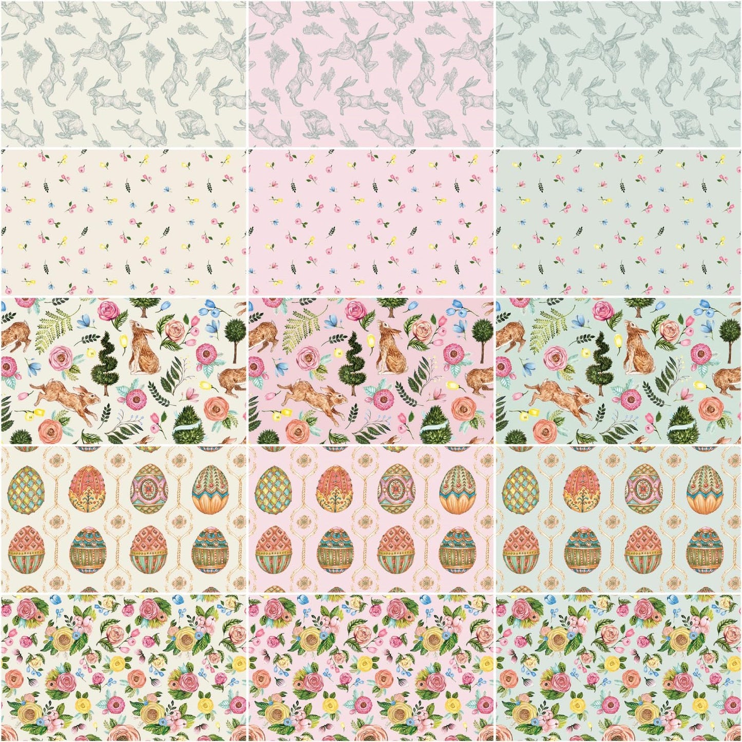Riley Blake Sweet Spring - 40 Strip Rolie Polie