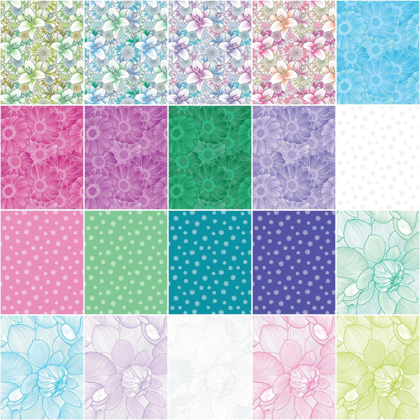 Benartex Begins With Mum Strip-pies - 40 2.5" Strips