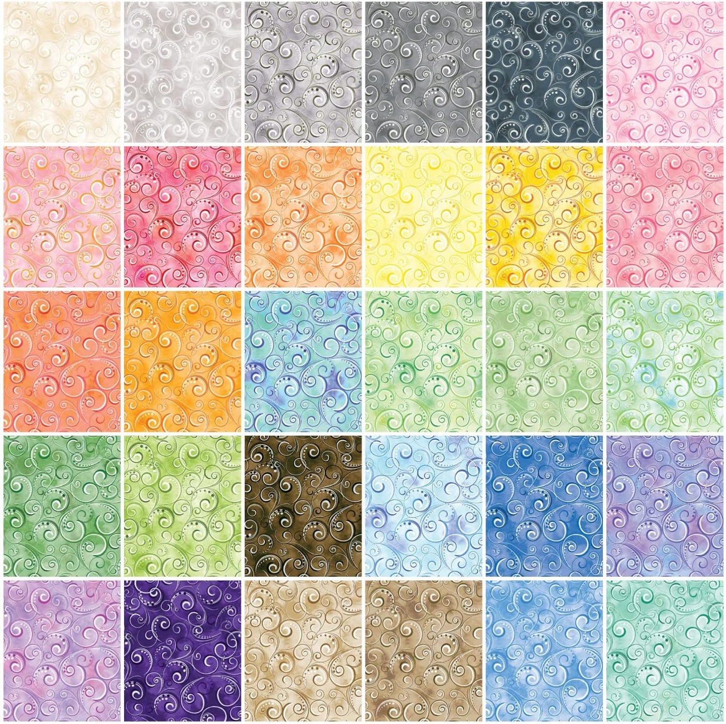 Benartex Pearl Splendor Strip-pies - 40 2.5" Strips