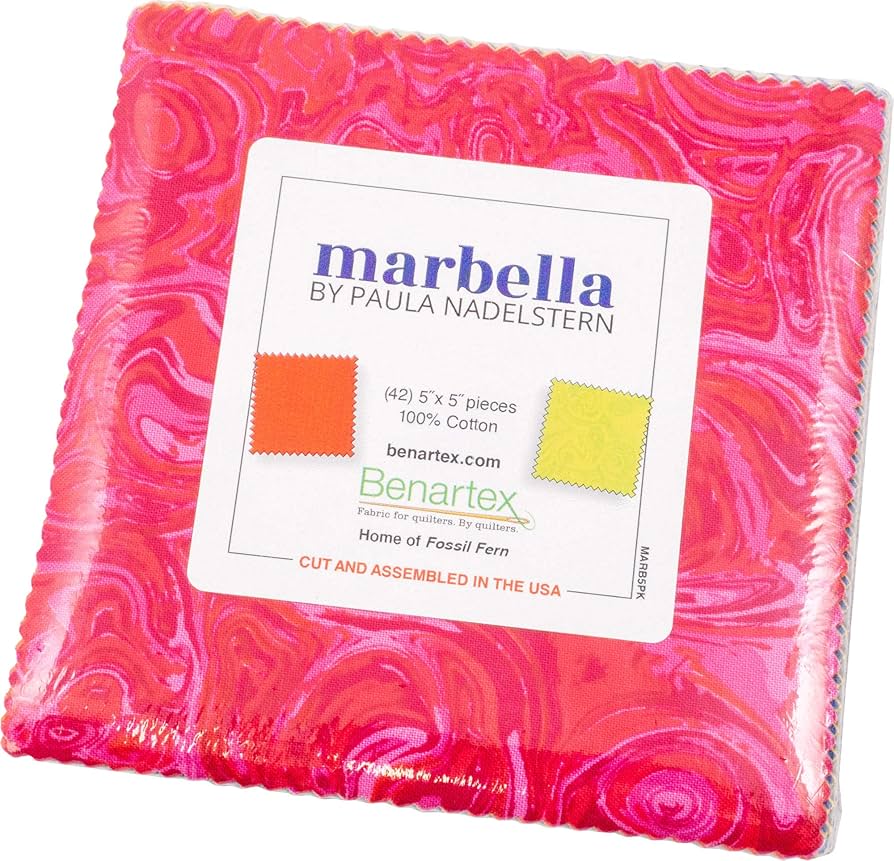 Charm Pack 5x5 Squares - Benartex Marbella - 40 5" Squares