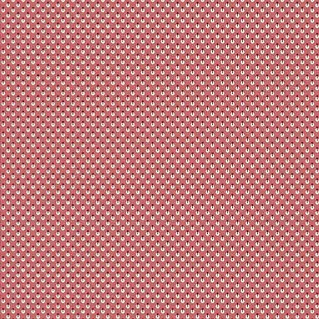 (4.5 yd) Andover/Makower UK Petit Point 542-E Fancy Dot Pink