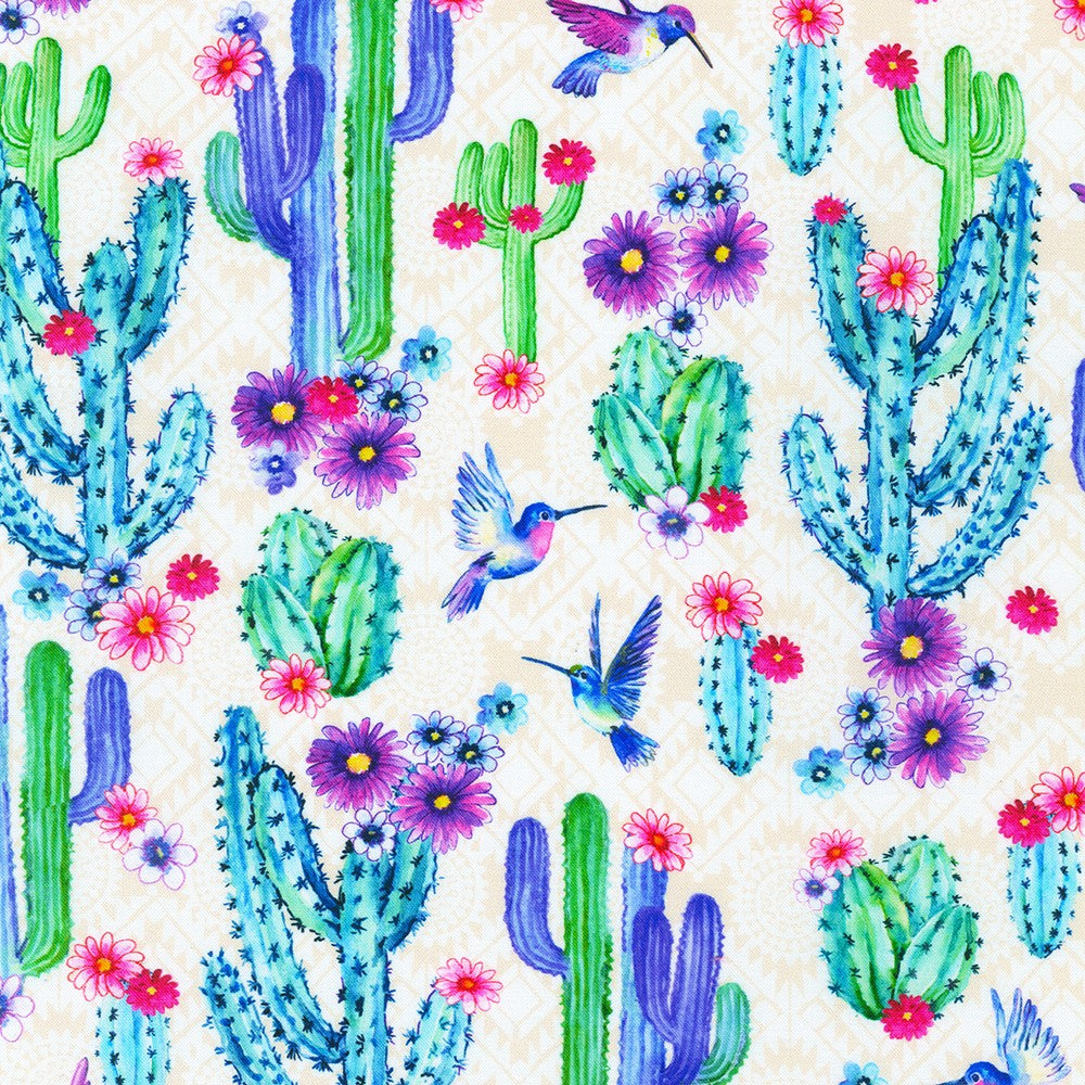 (3 yd) Robert Kaufman Desert Blooms AHVD-21976-155 Stone