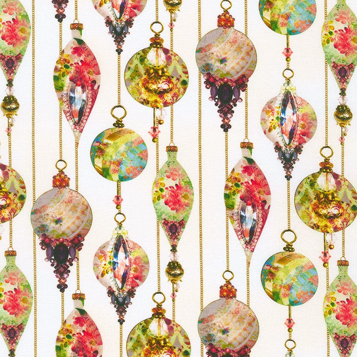 (5 yd) Robert Kaufman Festive Beauty AIND-21196-14 Ornaments Natural