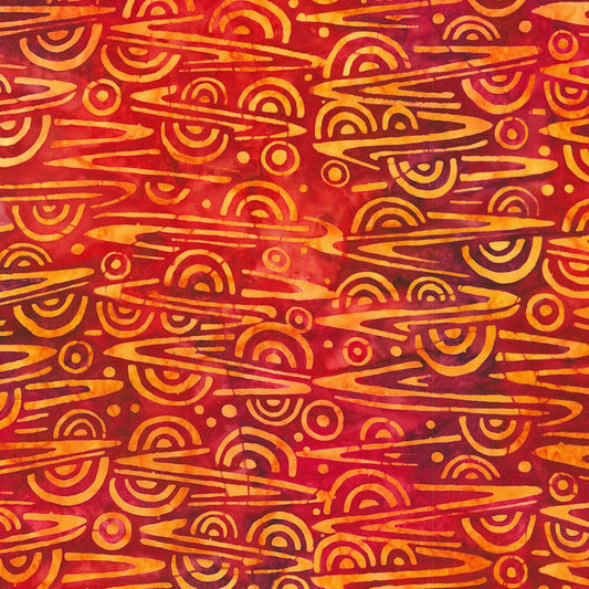 (5 yd) Robert Kaufman Artisan Batiks Interstellar 21568-101 Flame
