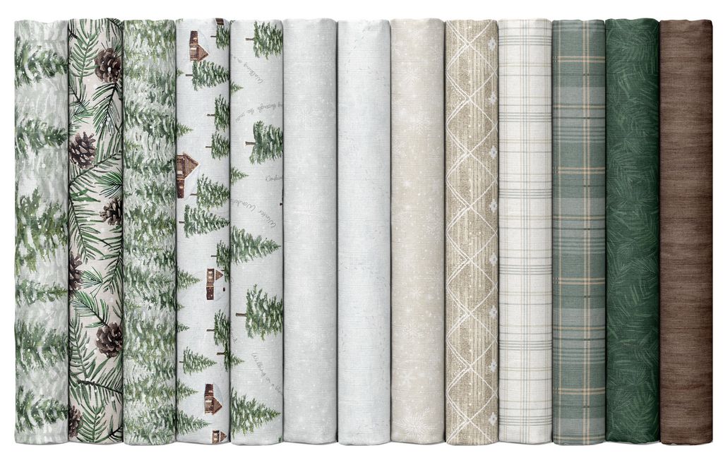 Timeless Treasures - Winter Wonderland by Katie Hennagir - 40 2.5" Strips/Jelly Roll
