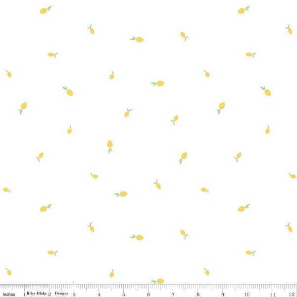 (2.5 yd) Riley Blake Hush Hush 3 14064 Lemon Zest