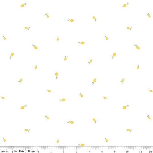 (2.5 yd) Riley Blake Hush Hush 3 14064 Lemon Zest