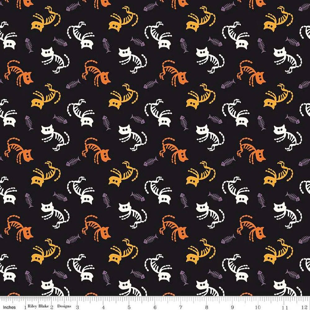 Riley Blake "Beggar's Night" (Halloween) Half-yard Bundle - 10 Fabrics, 5 Total Yards