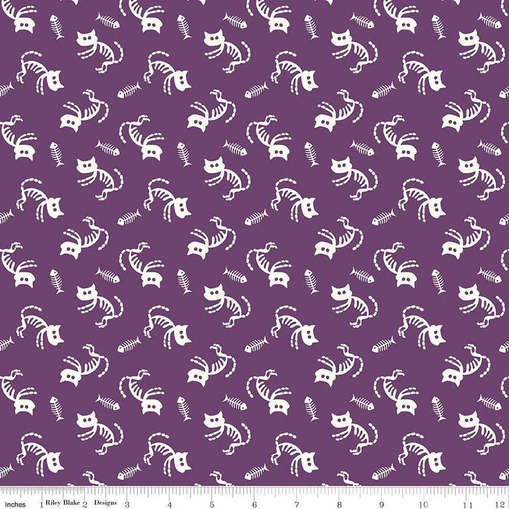 Riley Blake "Beggar's Night" (Halloween) Half-yard Bundle - 10 Fabrics, 5 Total Yards