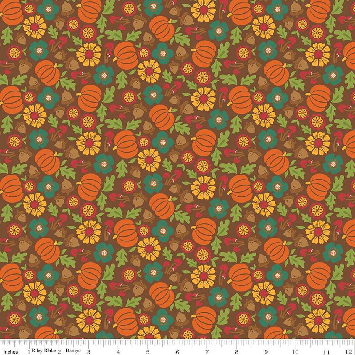 Riley Blake "Autumn Afternoon" Half-yard Bundle - 10 Fabrics, 5 Total Yards