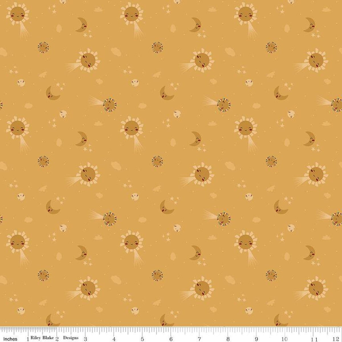 (2 yd) Riley Blake Created With Love C15973 Sunshine Light & Dark