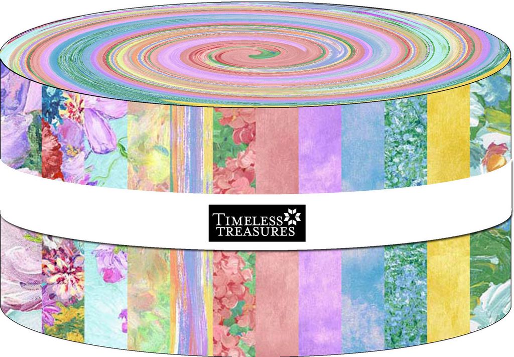 Timeless Treasures - Impression By Chong-a Hwang - 40 2.5" Strips/Jelly Roll