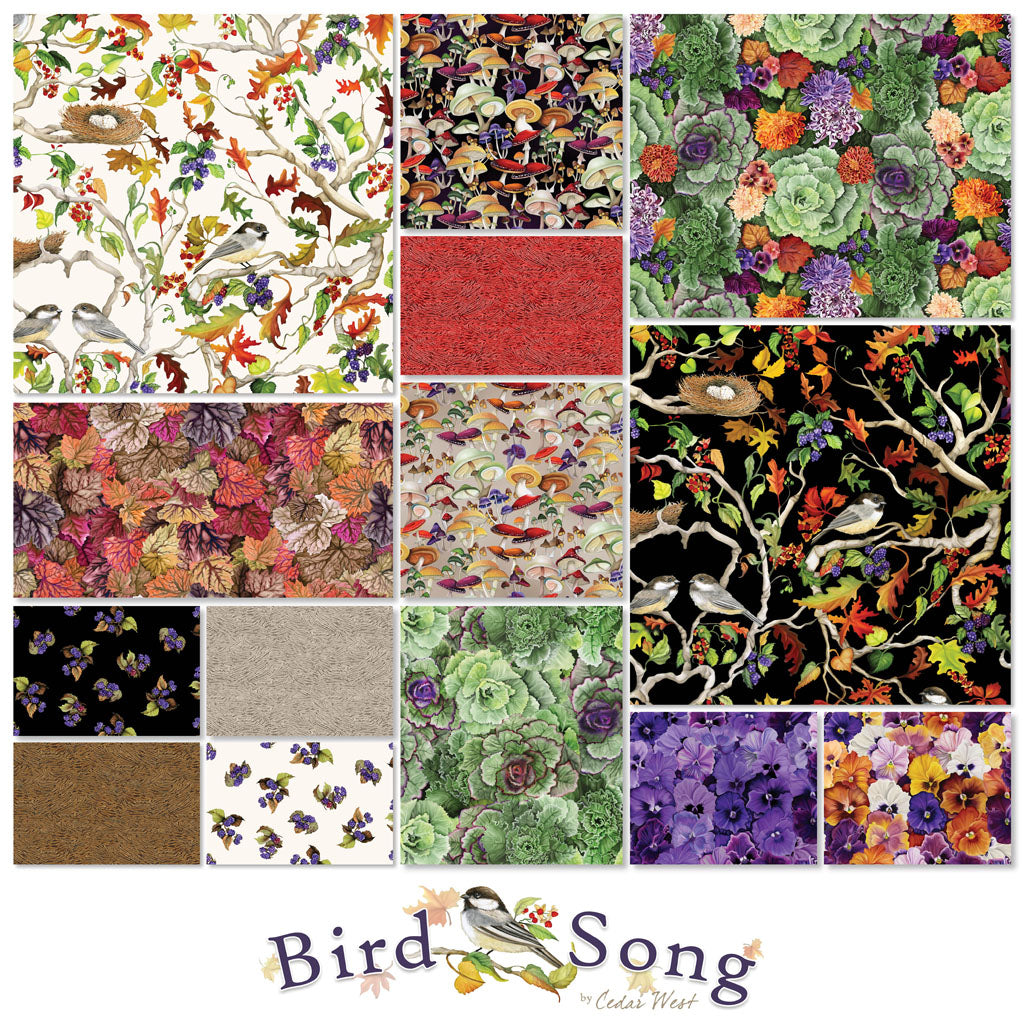 Clothworks - Bird Song - 40 Strip Roll
