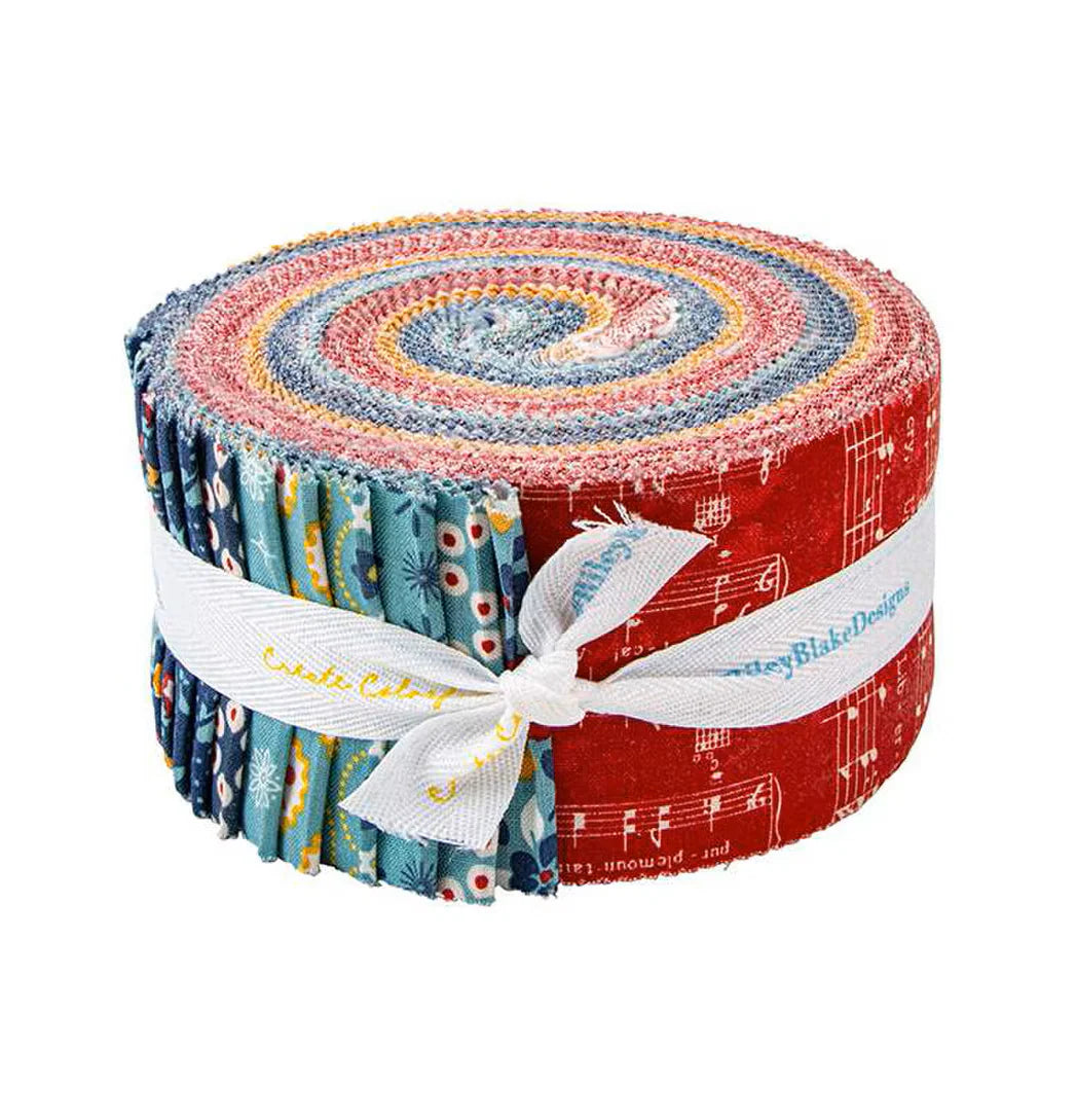 Riley Blake Americana - 40 Strip Rolie Polie