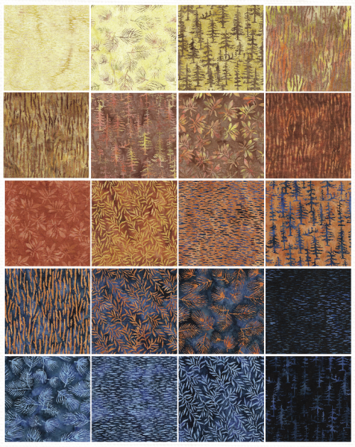Island Batik - Fall Flair - 20 Fabrics, 40 Total Strips