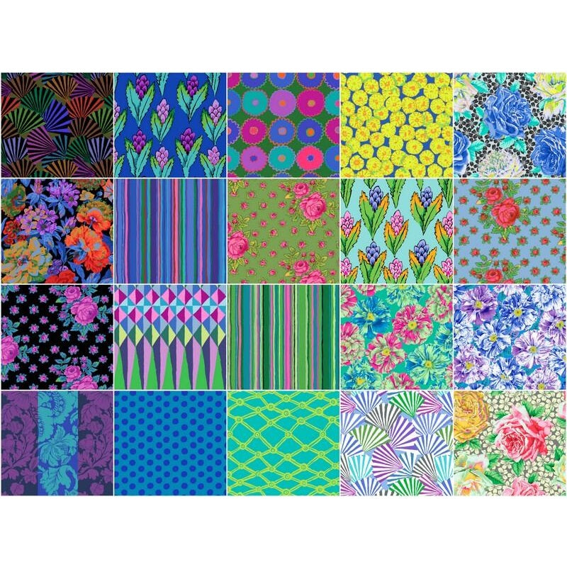 Free Spirit - Kaffe Fassett Collective - February 2026 Cool Colorway - 40 Strip Design Roll