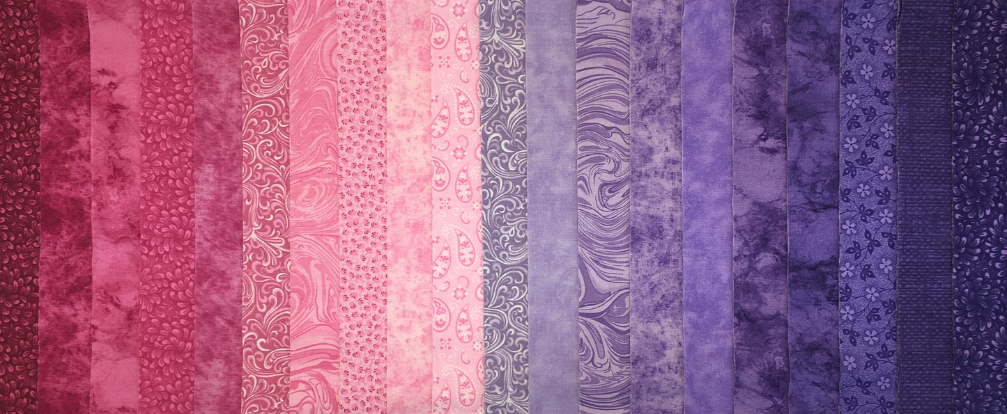 Plumberry 2.5" Roll - 20 Fabrics, 20 Total Strips