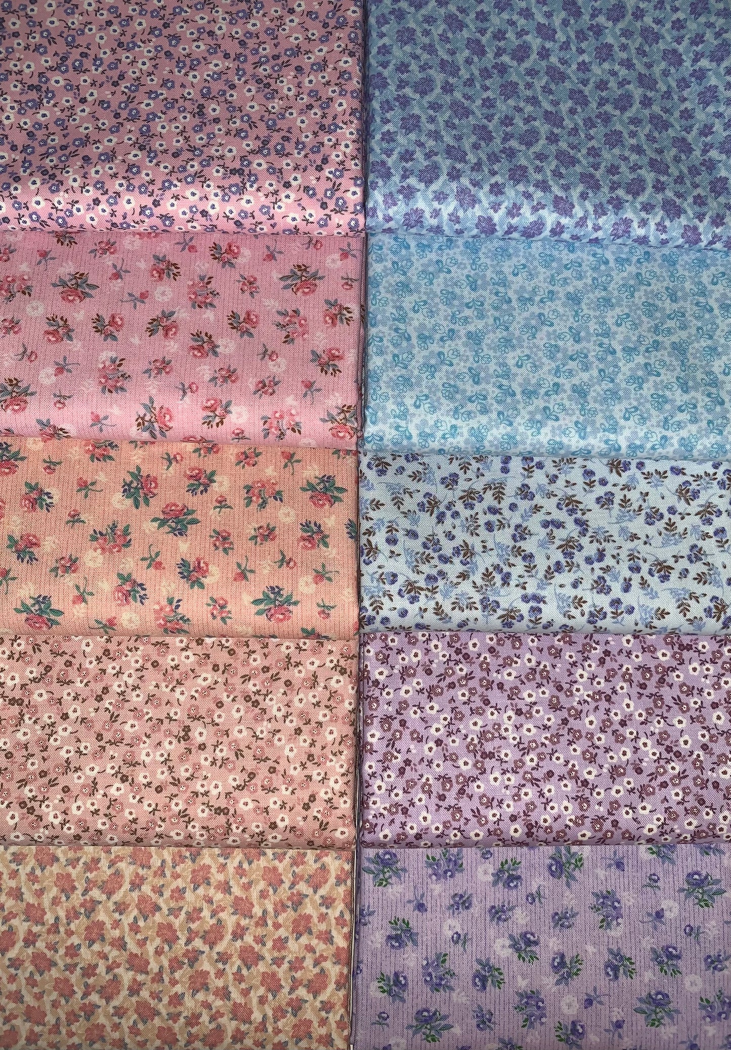 Choice Gallery "Grandma's Memories" Half-yard Bundle - 10 Fabrics, 5 Total Yards