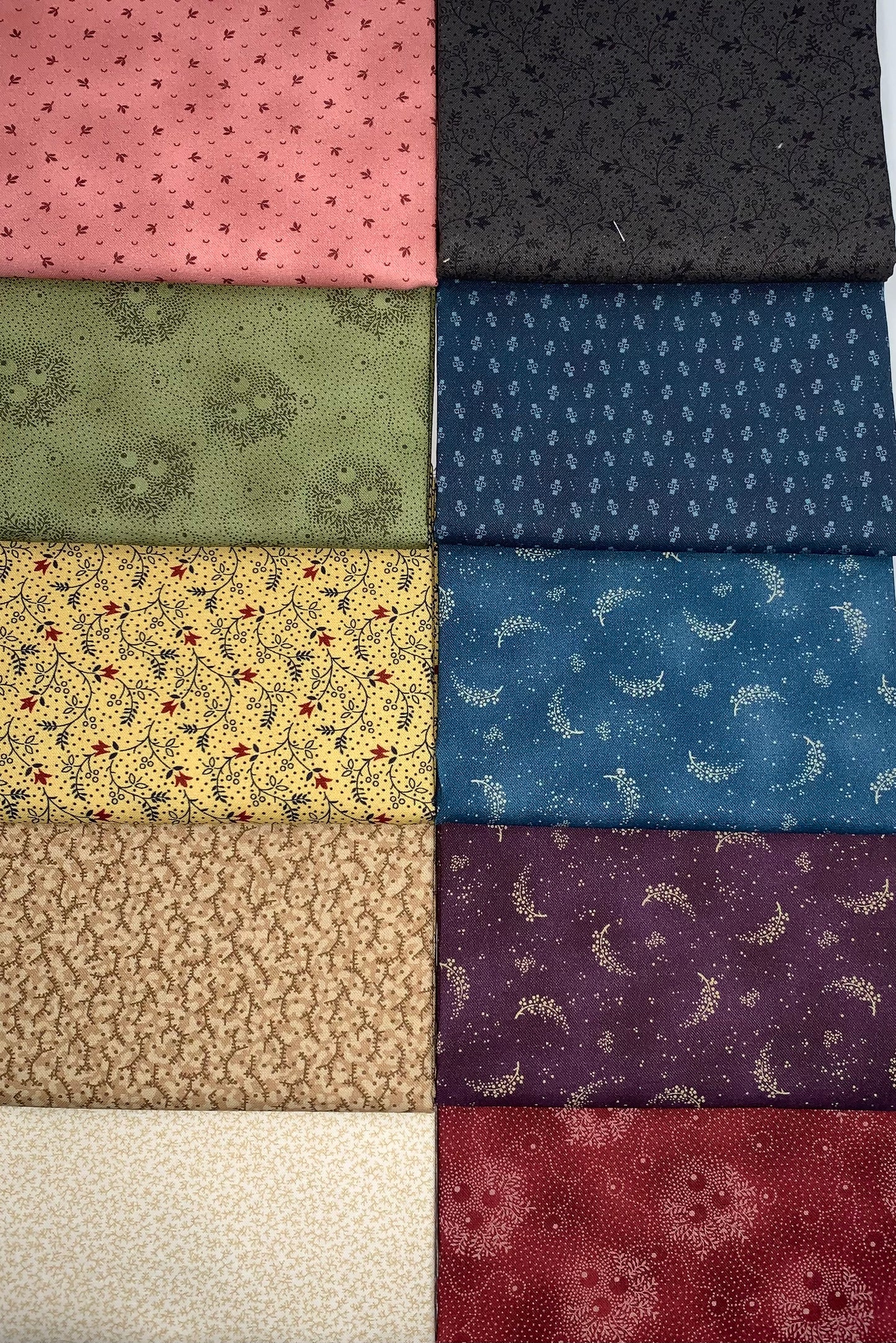 Robert Kaufman "6th Street Cottons" Half-Yard Bundle - 10 Fabrics, 5 Total Yards