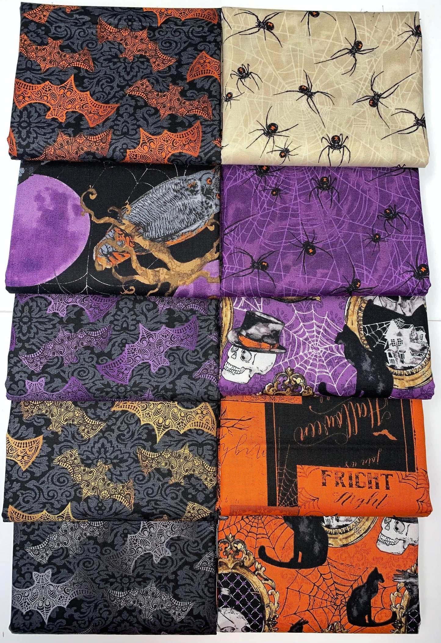 Andover Mystery Manor Half-yard Bundle - 10 Fabrics, 5 Total Yards