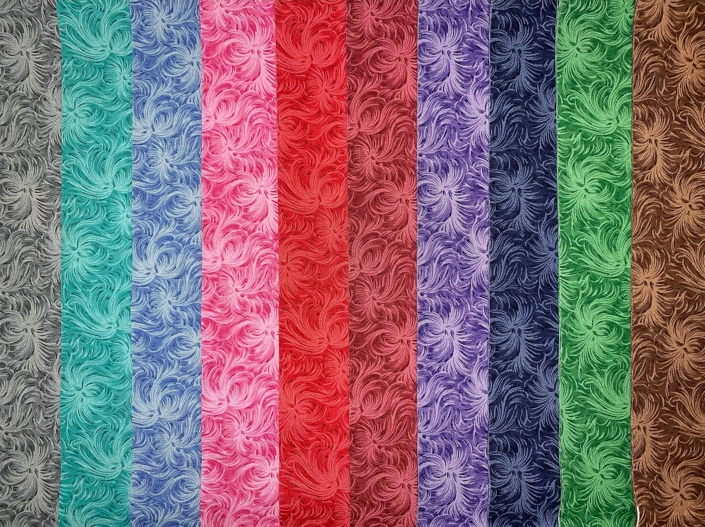 Feathered Roses 2.5" Roll - 20 Total Strips