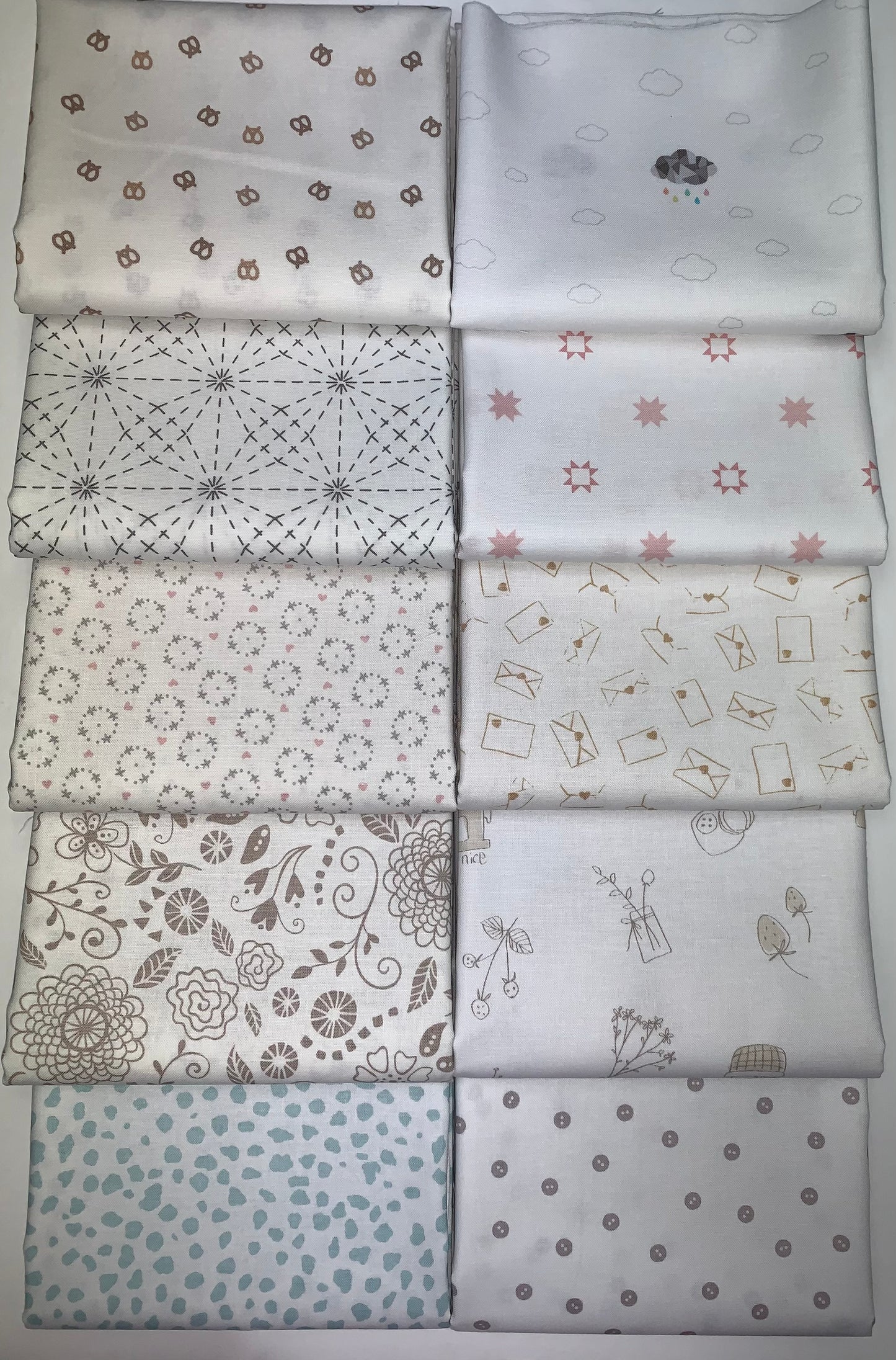 Riley Blake "Hush Hush 2" Half-yard Bundle - 10 Fabrics, 5 Total Yards