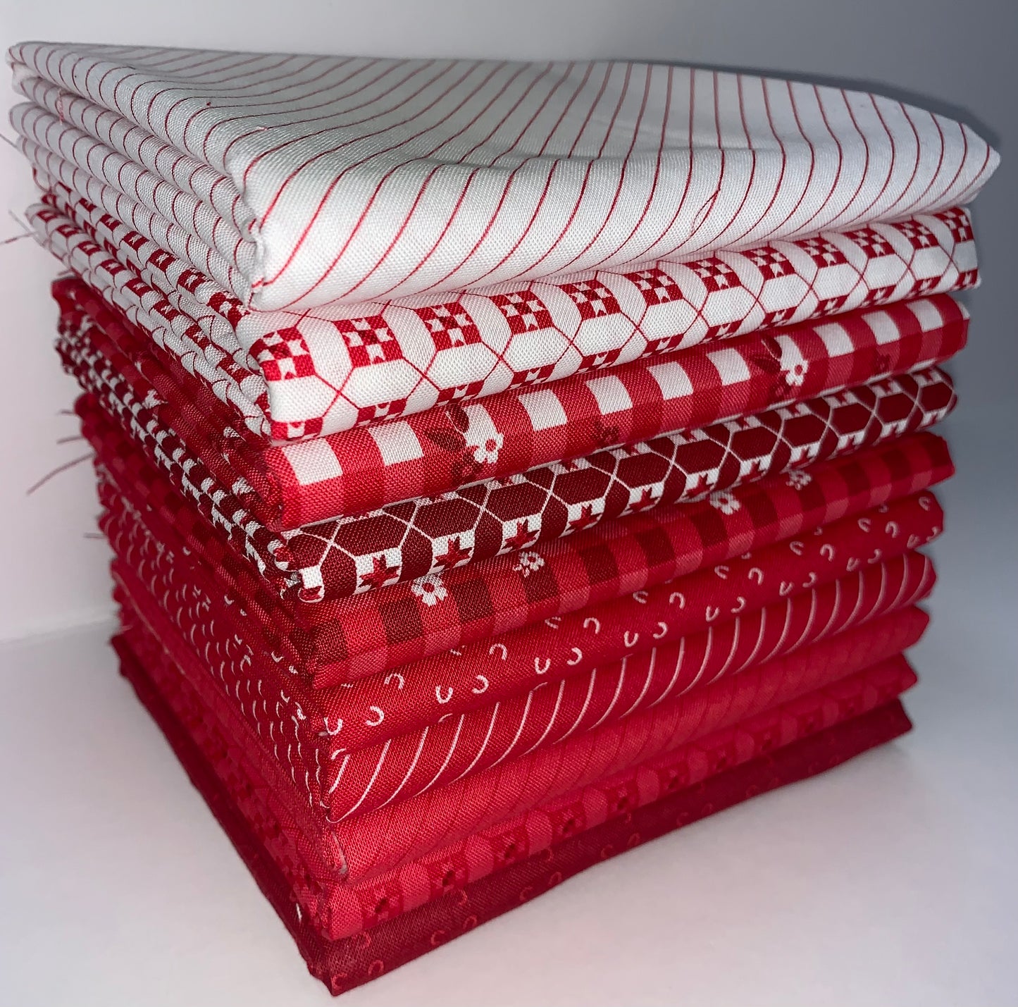Riley Blake "Cheerfully Red" Half-yard Bundle - 10 Fabrics, 5 Total Yards