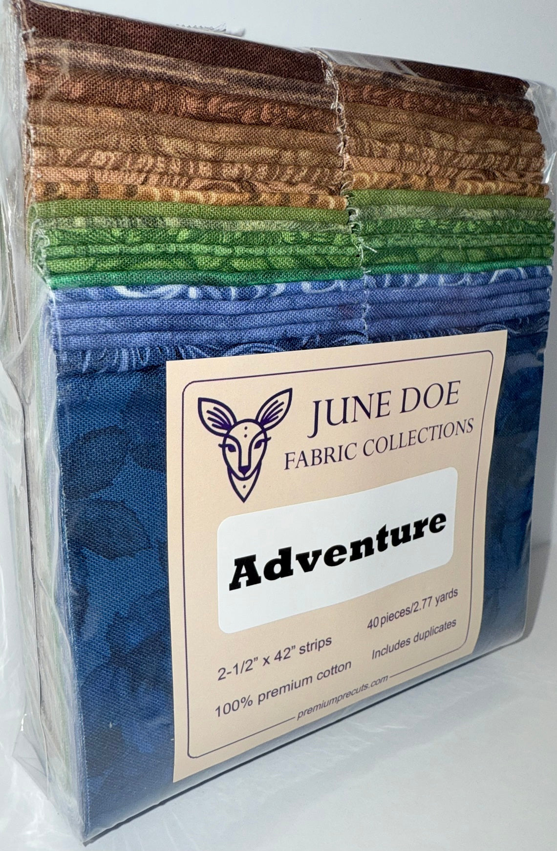June Doe Fabric Collections - Adventure - 40-Strip Pack