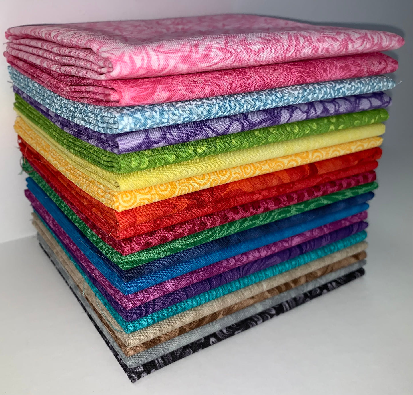 Quilter's Crayon Box Fat Quarter Bundle - 20 Fabrics, 20 Total Fat Quarters