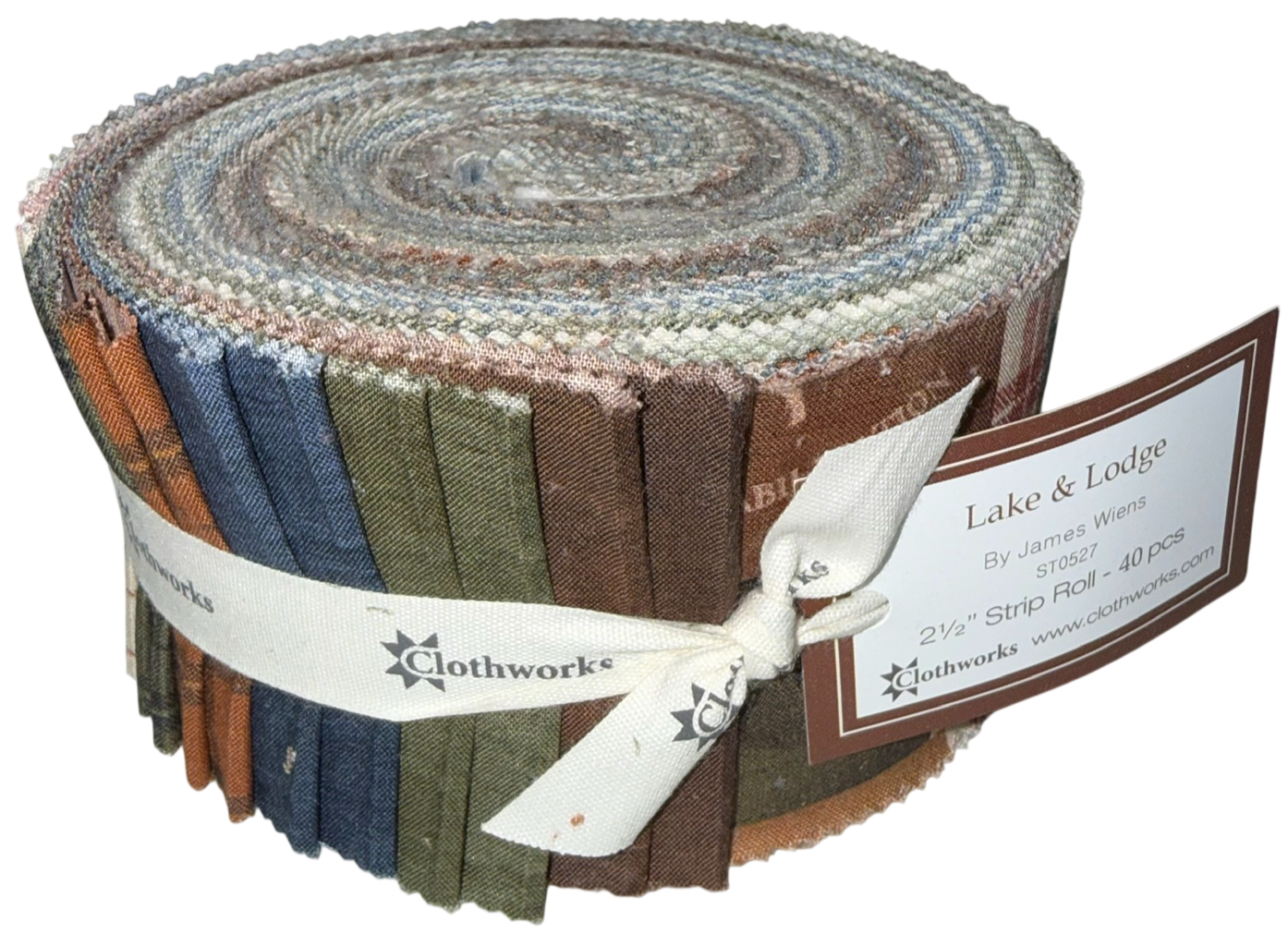 Clothworks - Lake & Lodge - 40 Strip Jelly Roll