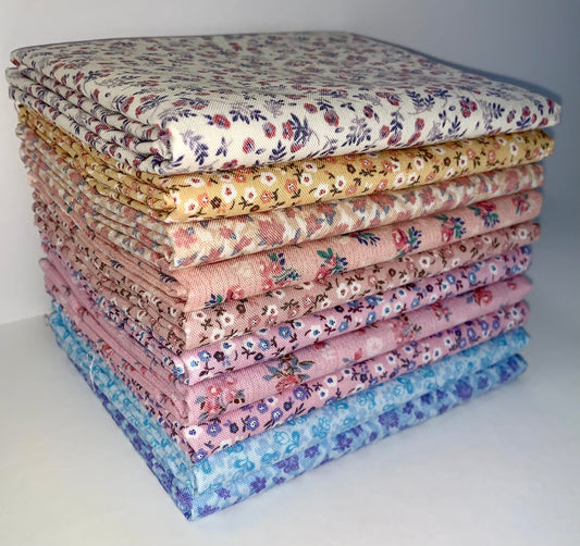 Choice Gallery "Grandma's Memories" Half-yard Bundle - 10 Fabrics, 5 Total Yards